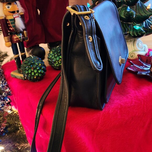 Vtg Coach Blk Rambler's Legacy Bag 9061 | Made in USA | Iconic Heritage Classic - Picture 5 of 15